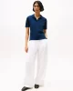 Tommy Hilfiger  Kadın Mavi Polo Yaka T-Shirt