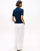 Tommy Hilfiger  Kadın Mavi Polo Yaka T-Shirt
