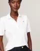 Tommy Hilfiger Kadın Beyaz  Logolu T-Shirt