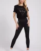Guess Adele Ss Cn Tee Kadın Siyah T-Shirt V2YI07K8HM0-JBLK