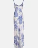 Guess Adle Lace Necklıne Long Dress Kadın Çok Renkli Elbise W5GK10WF1T2-P7WQ