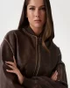 Guess Angelıque Vıntage Pu Bomber Kadın Kahverengi Ceket W5RL21WGW40-G1EB