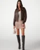 Guess Angelıque Vıntage Pu Bomber Kadın Kahverengi Ceket W5RL21WGW40-G1EB