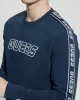 Guess Arlo Cn Sweatshırt Erkek Mavi Sweatshirt Z4GQ24K6ZS1-G7R1