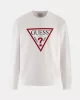 Guess Audley Cn Fleece Erkek Beyaz Sweatshirt M2YQ37K6ZS1-G011