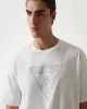 Guess Azha Cn Over T-Shırt Erkek Beyaz T-Shirt Z4BI02I3Z14-G018