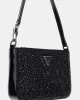 Guess Beauvoır Mını Top Zıp Shdr Bag Kadın Siyah Omuz Çantası HWXM9528720-BLA
