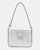 Guess Beauvoır Mını Top Zıp Shdr Bag Kadın Gümüş El Çantası HWXY9528720-SIL