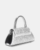 Guess Beauvoır Top Handle Flap Kadın Gümüş El Çantası HWXY9528780-SIL