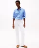 Tommy Hilfiger Kadın Beyaz Orta Bel Bootcut Pantolon