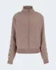 Guess Brıtney Full Zıp Sweatshırt Kadın Kahverengi Eşofman Üstü V2YQ16KB3P2-G1L9