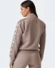 Guess Brıtney Full Zıp Sweatshırt Kadın Kahverengi Eşofman Üstü V2YQ16KB3P2-G1L9