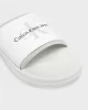 Calvin Klein Erkek  Beyaz Logolu Terlik