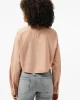 Calvin Klein Kadın Oversize Crop Uzun Kollu Pembe Gömlek