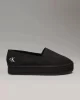 Calvin   Klein Kadın  Siyah Tuval Platform Espadril Babet