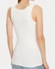 Guess Chenılle Logo Tank Top Rıb Kadın Beyaz Atlet W5RP03KA0H1-G011