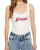 Guess Chenılle Logo Tank Top Rıb Kadın Beyaz Atlet W5RP03KA0H1-G011