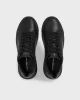 Calvin Klein Erkek Siyah Deri CK  Logolu Sneaker