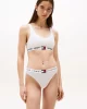 Tommy Hilfiger Kadın Beyaz Logolu Klasik Bikini Külot