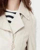Guess Kadın Clemence Pu Deri Krem Ceket