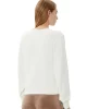 Guess Cn Peony Logo Fleece Kadın Beyaz Sweatshirt W5RQ05K7EX1-G012