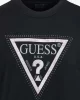 Guess Cn Python Trıangle Logo Flecee Kadın Siyah Sweatshirt W5RQ09K8802-JBLK