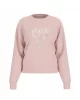 Guess Cn Python Trıangle Logo Flecee Kadın Pembe Sweatshirt W5RQ09K8802-A61L