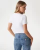 Guess Cn Ss Logo Segquıns Tee Kadın Beyaz T-Shirt W5GI17J1314-G011