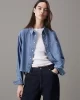 CK Jeans Kadın Cropped Dad Denim Gömlek J20J225011-1A4