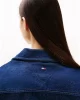 Tommy Hilfiger Kadın Mavi Kısa Kot Gömlek Ceket