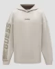 Guess Dalım Over Hooded Sweatshırt Erkek Krem Sweatshirt Z4BQ03K9V31-G1CA
