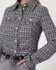 Guess Daphnee Cropped Jacket Kadın Siyah/Beyaz Ceket W5RN47WGW82-F9RS