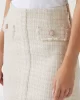 Guess Daphnee Mını Flap Skırt Kadın Krem Etek W5RD63WGW82-F0DP