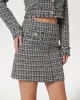 Guess Daphnee Mını Flap Skırt Kadın Siyah/Beyaz Etek W5RD63WGW82-F9RS