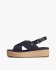 Tommy Hilfiger Kadın Denim Platform Espadril Sandalet