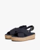 Tommy Hilfiger Kadın Denim Platform Espadril Sandalet