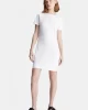 Calvin Klein DIFFUSED MONOLOGO DRESS Kadın Beyaz Elbise J20J223056-YAF