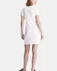 Calvin Klein DIFFUSED MONOLOGO DRESS Kadın Beyaz Elbise J20J223056-YAF