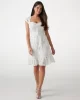 Guess Domıtılla Embro Dress Kadın Beyaz Elbise W5GK50WH521-G011