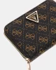 Guess Eco Erıca Slg Med Zıp Around Kadın Kahverengi Cüzdan SWQG9510140-BNL