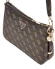 Guess Eco Erıca Top Zıp Shoulder Bag Kadın Kahverengi Çapraz Çanta HWEQG951018-BNL