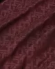 Tommy Hilfiger Kadın   Jakarlı Bordo Eşarp