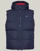 Tommy Jeans Erkek Kapşonlu Fermuarlı Lacivert Yelek