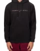 Tommy Jeans Erkek  Siyah  Logolu Sweatshirt