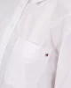 Tommy Hilfiger Kadın Beyaz Rahat Kesim Poplin Gömlek