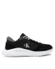 Calvin Klein Erkek Beyaz CK Logolu Siyah Süet Sneaker