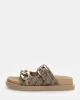 Guess Fatema2 Kadın Bej/Kahverengi Terlik FL6FT2FAL03-BEIBR