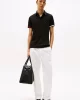 Tommy Hilfiger Erkek  İmza Manşetli   Siyah Polo T-Shirt