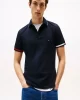 Tommy Hilfiger Erkek  Slim Fit  İmza Manşetli Polo  T-Shirt