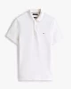 Tommy Hilfiger Erkek İmza Manşetli Beyaz Polo T-Shirt